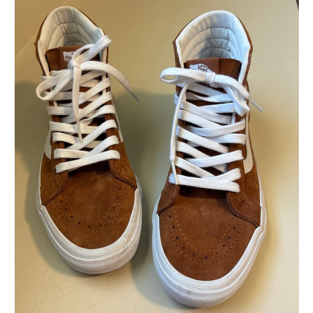 Vans Sk8-Hi Suede Brown W 9.5/M 8 - Picture 2 of 9